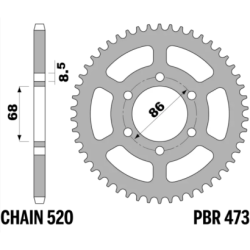 PBR Rear Sprocket