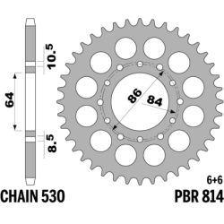 PBR Rear Sprocket