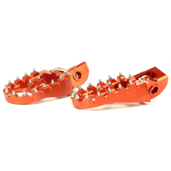Wide Alloy Foot Pegs-Orange-KTM/Husqvarna/Sherco