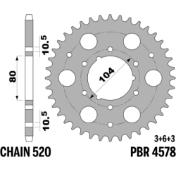 PBR Rear Sprocket
