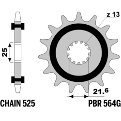 PBR Front Rubber Damper Sprocket