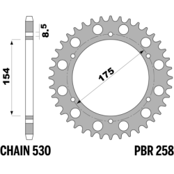 PBR Rear Sprocket
