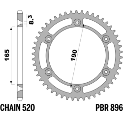 PBR Rear Sprocket