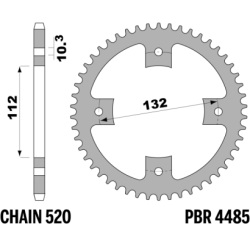 PBR Rear Sprocket