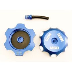 Alloy Gas Cap-Honda/Kawa/Suz-Blue