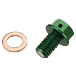 Magnetic Drain Plug-Green-Kawasaki