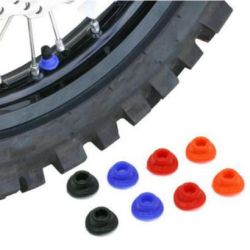 Tyre Valve Rubber Mudguard Set-Blue