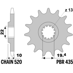 PBR Front Sprocket