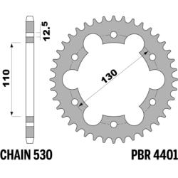 PBR Rear Sprocket