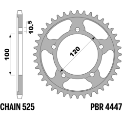 PBR Rear Sprocket