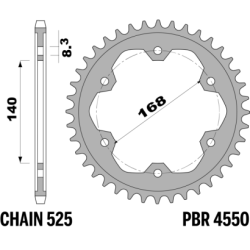 PBR Rear Sprocket