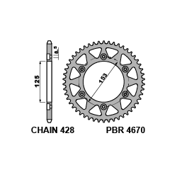 PBR Rear Sprocket