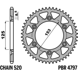 PBR Rear Sprocket