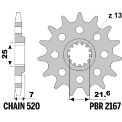 PBR Front Sprocket