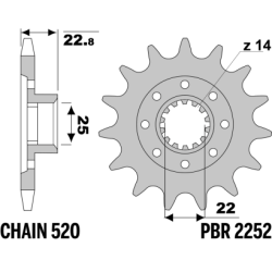 PBR Front Sprocket