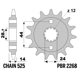 PBR Front Sprocket