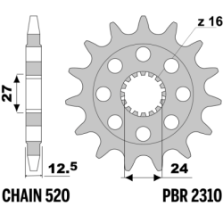 PBR Front Sprocket