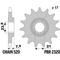 PBR Front Sprocket