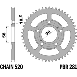PBR Rear Sprocket