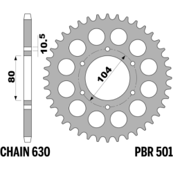 PBR Rear Sprocket