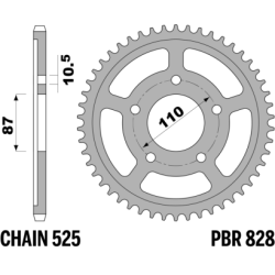 PBR Rear Sprocket