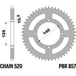 PBR Rear Sprocket