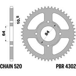PBR Rear Sprocket