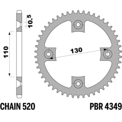 PBR Rear Sprocket-4303-38