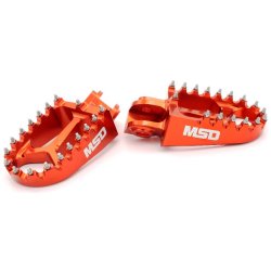 Wide Alloy Foot Pegs-Orange-KTM/Husqvarna/Sherco